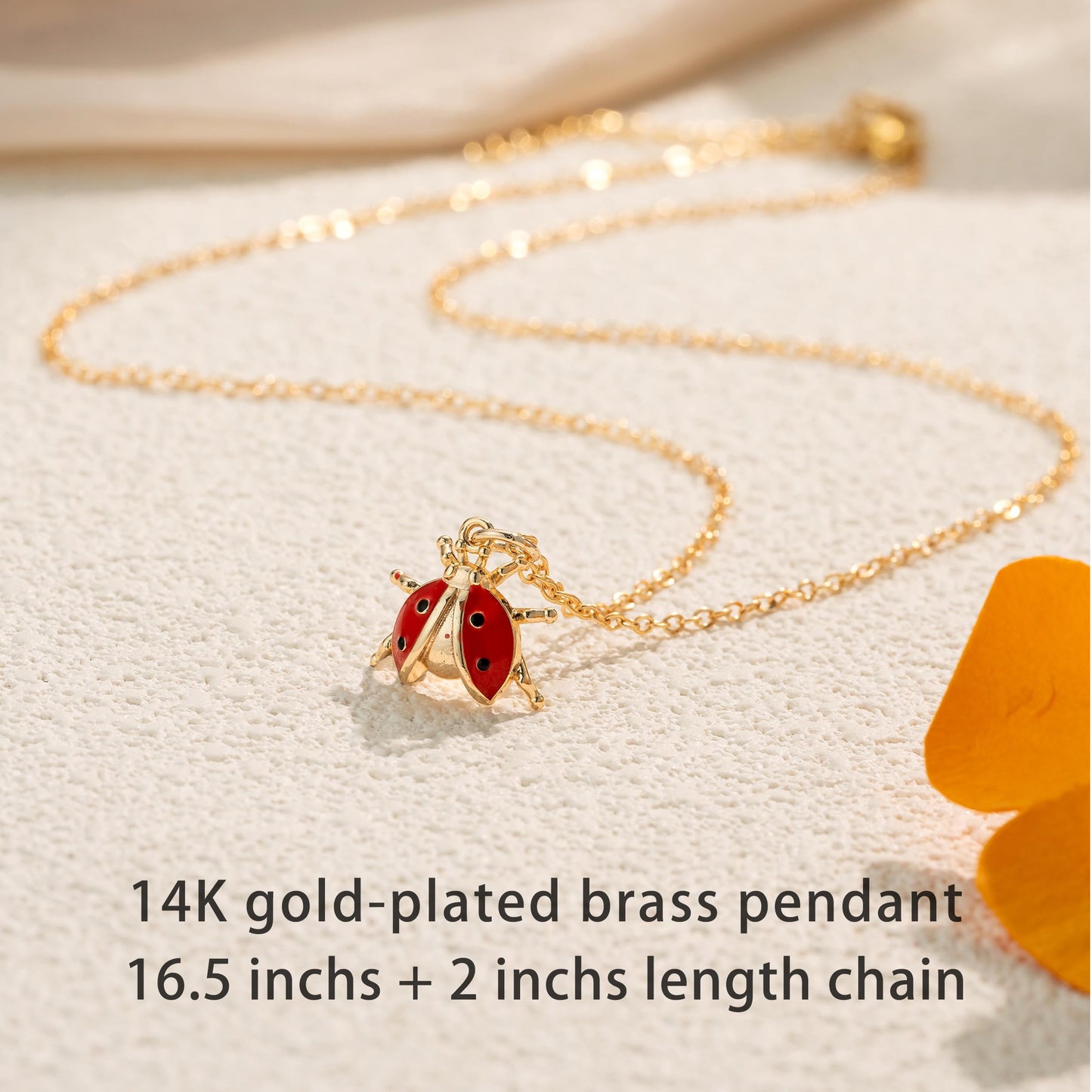 OBSUN Ladybug Necklace Good Luck Gifts Red Ladybugs Gifts for Women Miraculous Ladybug Jewelry(Ladybugs)