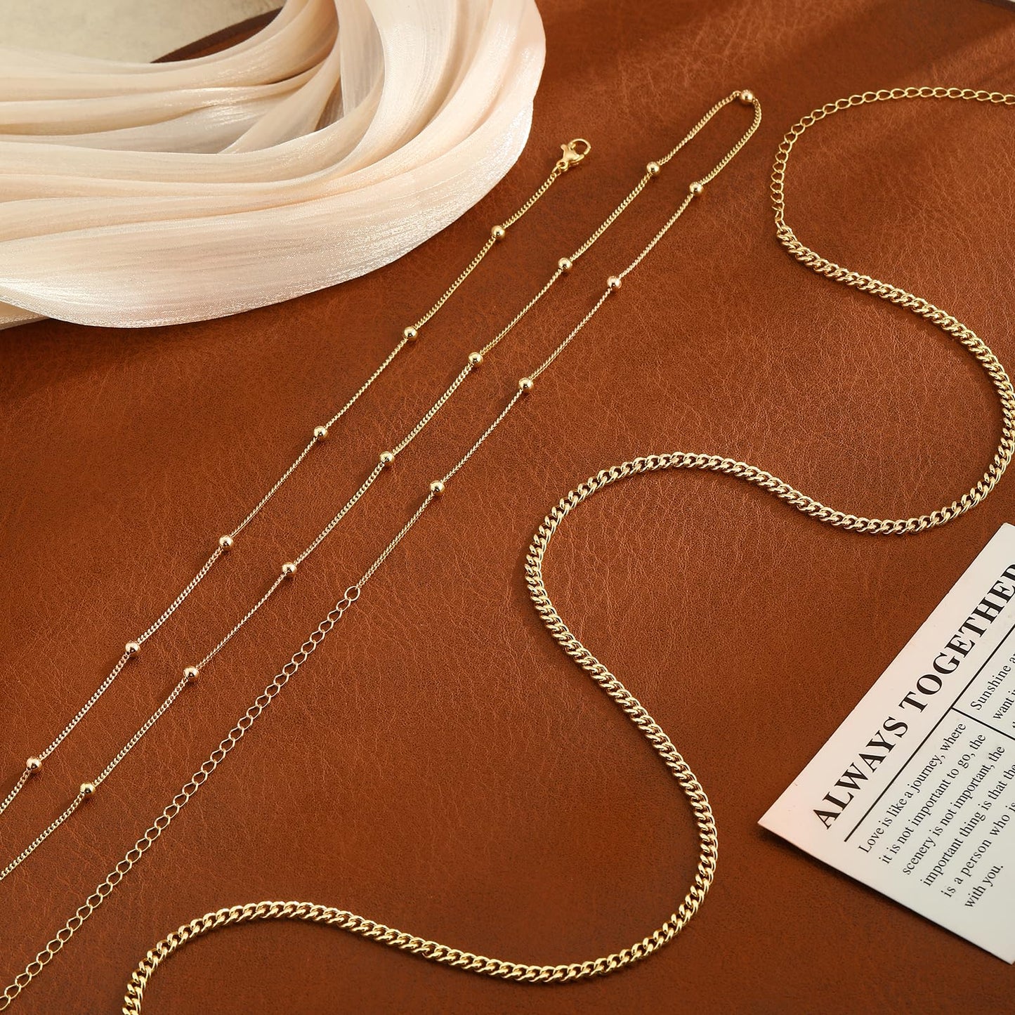 Kyerlyn Body Chain for Women 14K Gold Plated Waist Beads Chain Gold Belly Belt Layered Body Chains Waterproof Adjustable Sexy Bikini Beach Body Jewelry Daily Belts Gifts for Women 26.5-33Inch