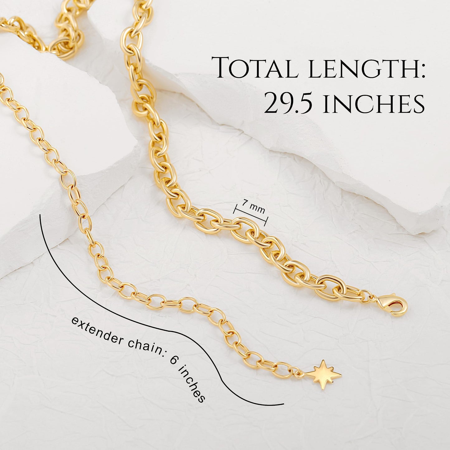PEARLADA 18k Gold Plated Chain Belts for Women, Sexy Beach Bikini Body Chain, Chunky Waist Jewelry for Women