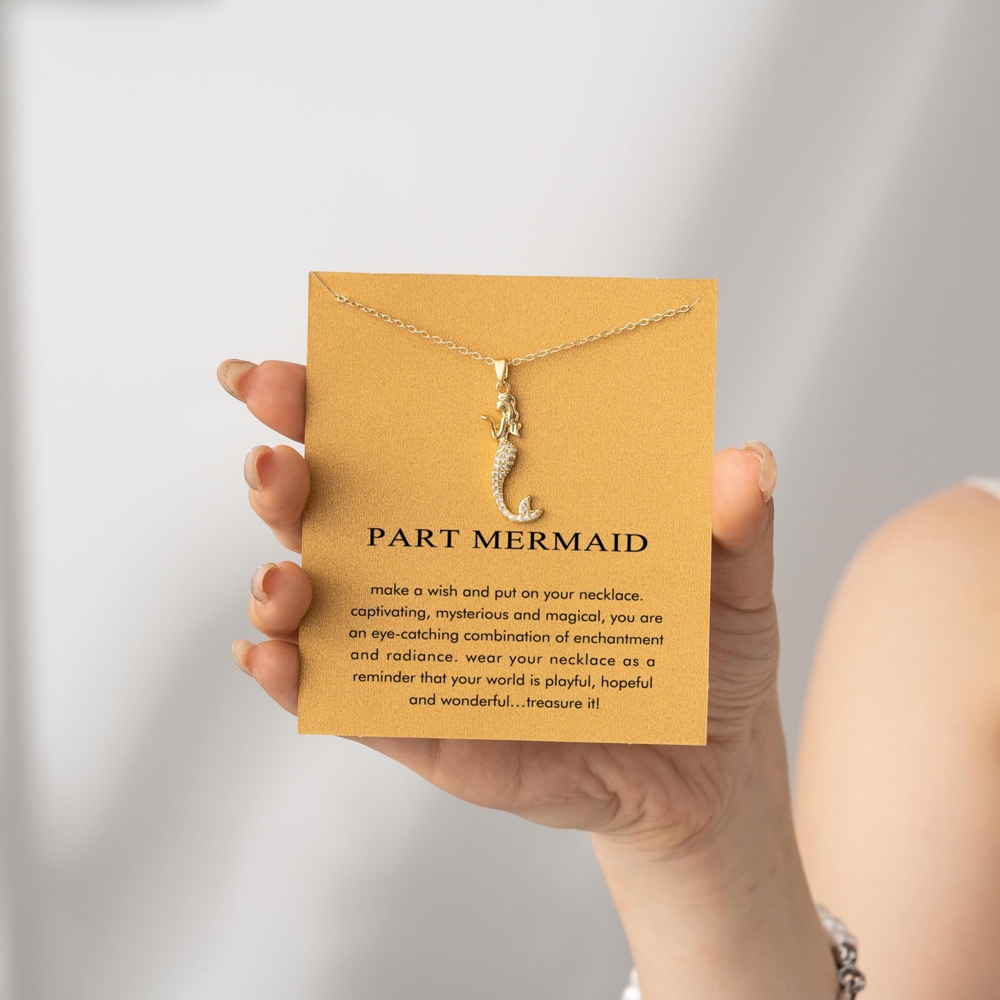 Baydurcan Gold Mermaid Necklace Best Friend Bestie Gifts for Women Mermaid Accessories (Mermaids)