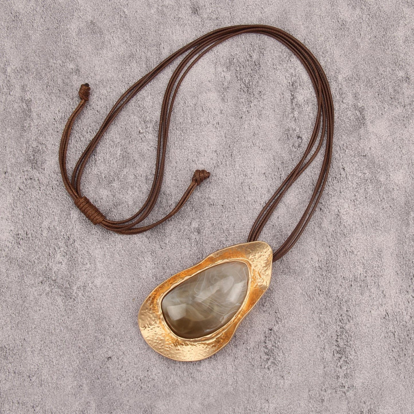 joymiao Vintage Necklace Boho Chunky Necklace for Women Long Pendant Necklace with Large Chunky Pendant Hippie Bohemian jewelry