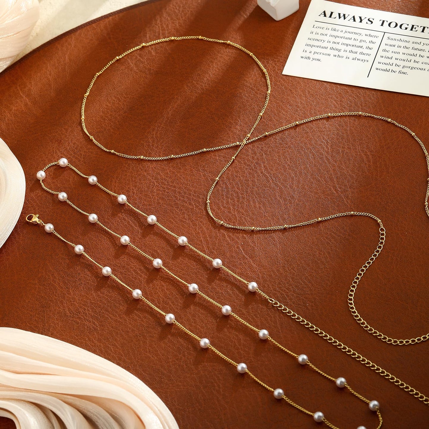 Kyerlyn Gold Plated Body Chains Dainty Boho Layered Beach Waist Pearl Chain Adjustable Bikini Belly Chain Jewelry Accessories for Women Sexy