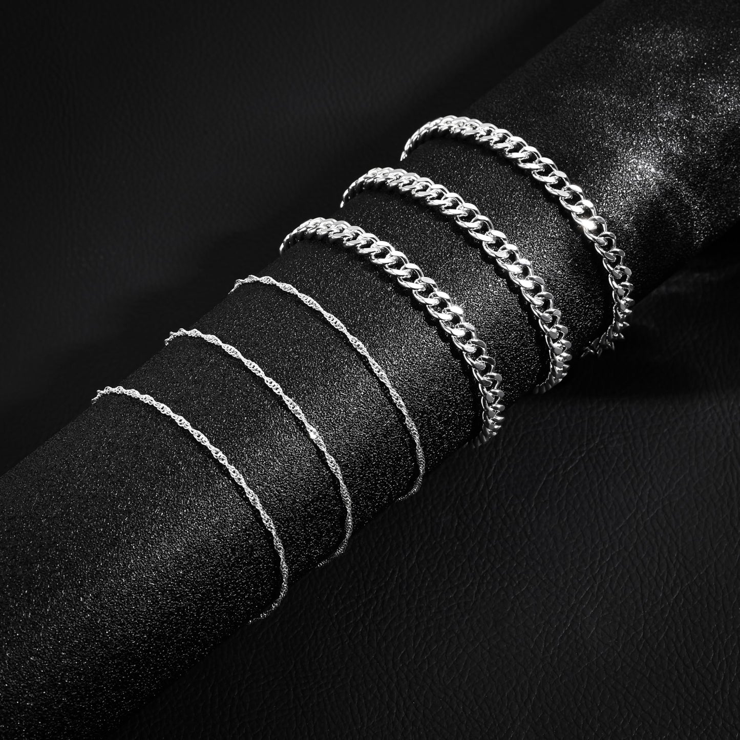 CHESKY Waist Chain for Women, Silver Plated Layered Belly Belt Chains Beach Waist Chain Waterproof Cuban Body Chain Summer Jewelry Accessories for Women
