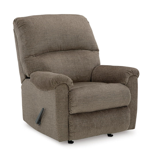 Signature Design by Ashley Stonemeade Casual Manual Rocker Recliner, Dark Brown