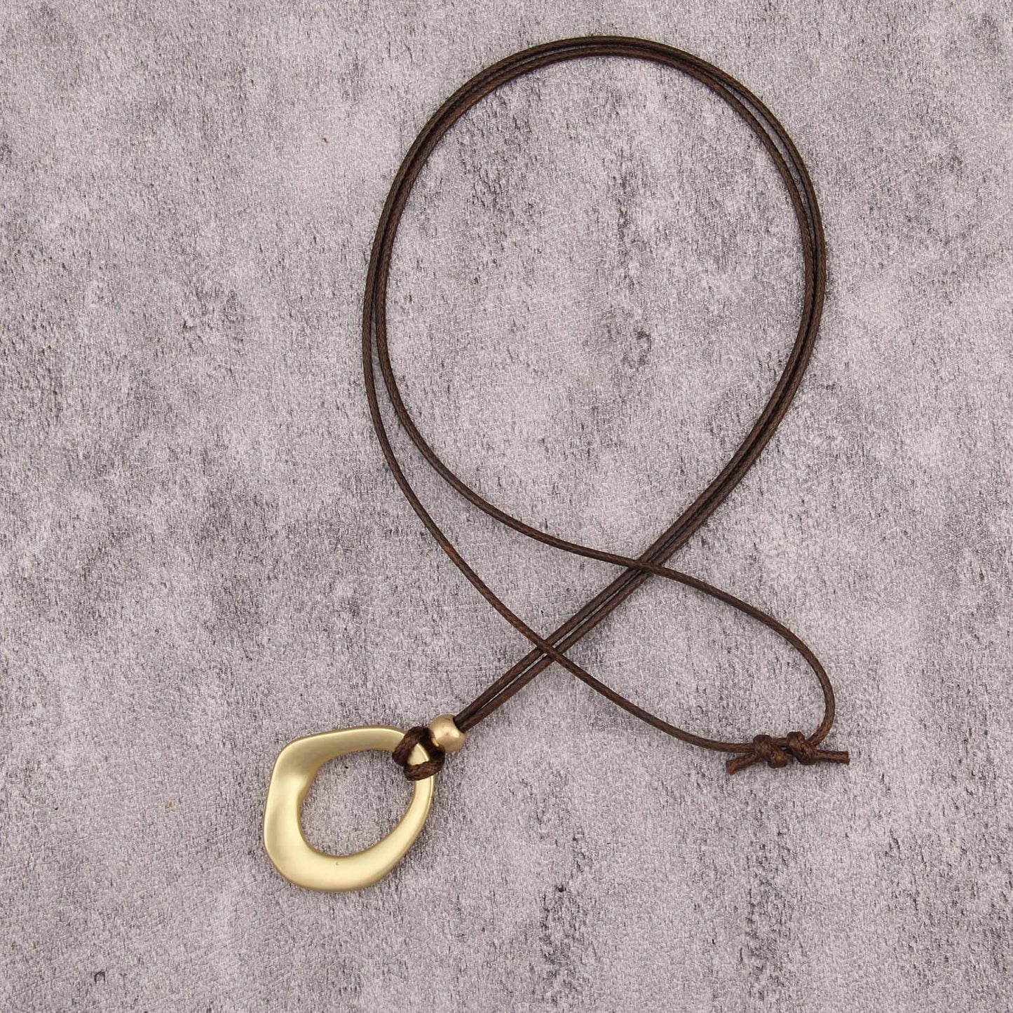 joymiao Vintage Boho Necklace for Women Long Chunky Bohemian Pendant Necklaces with Gold Pendant Handmade Sweater Necklace
