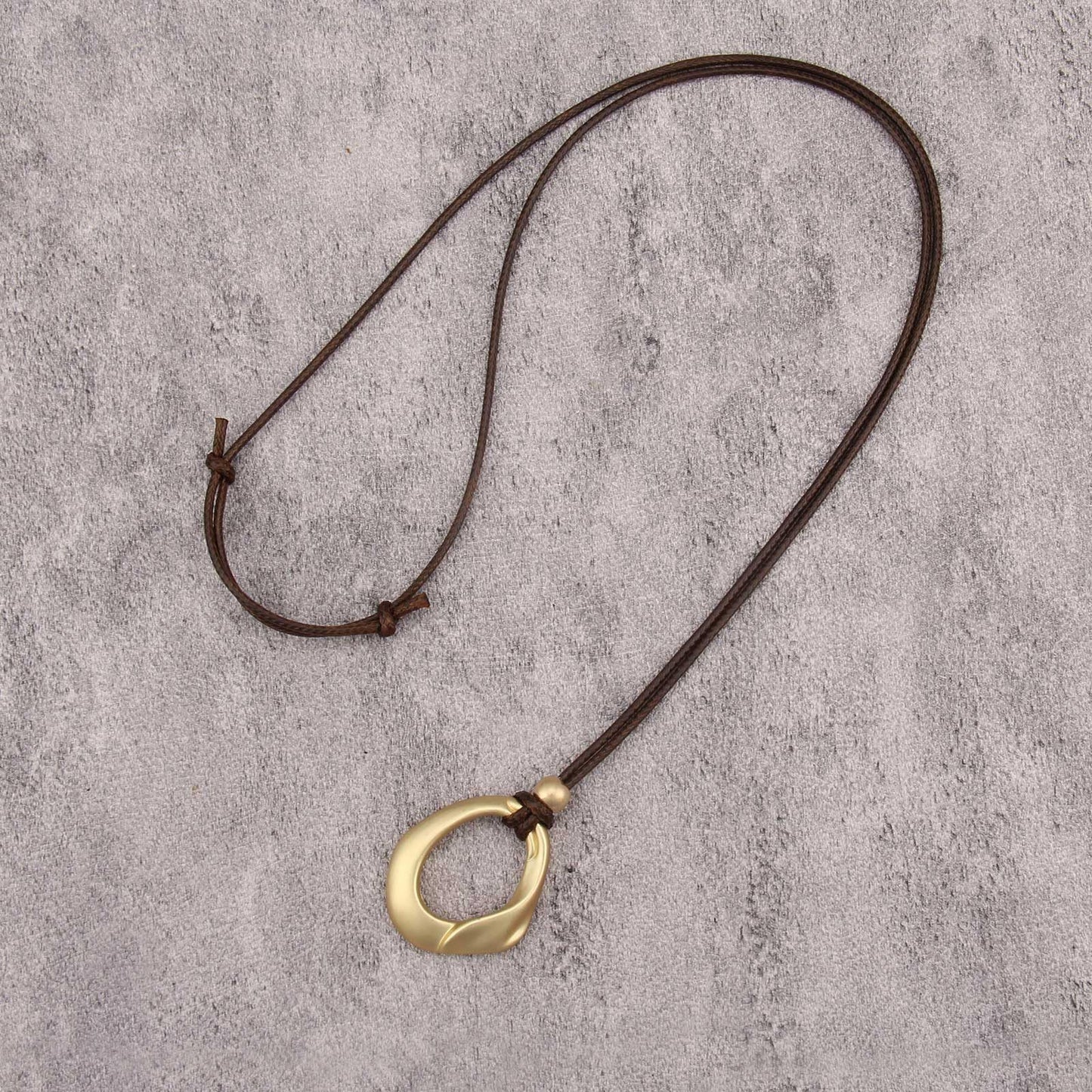joymiao Vintage Boho Necklace for Women Long Chunky Bohemian Pendant Necklaces with Gold Pendant Handmade Sweater Necklace