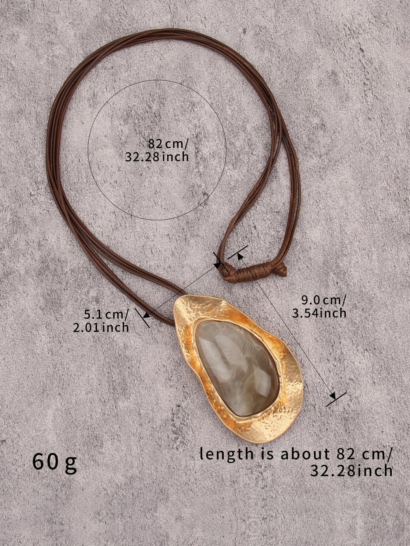 joymiao Vintage Necklace Boho Chunky Necklace for Women Long Pendant Necklace with Large Chunky Pendant Hippie Bohemian jewelry