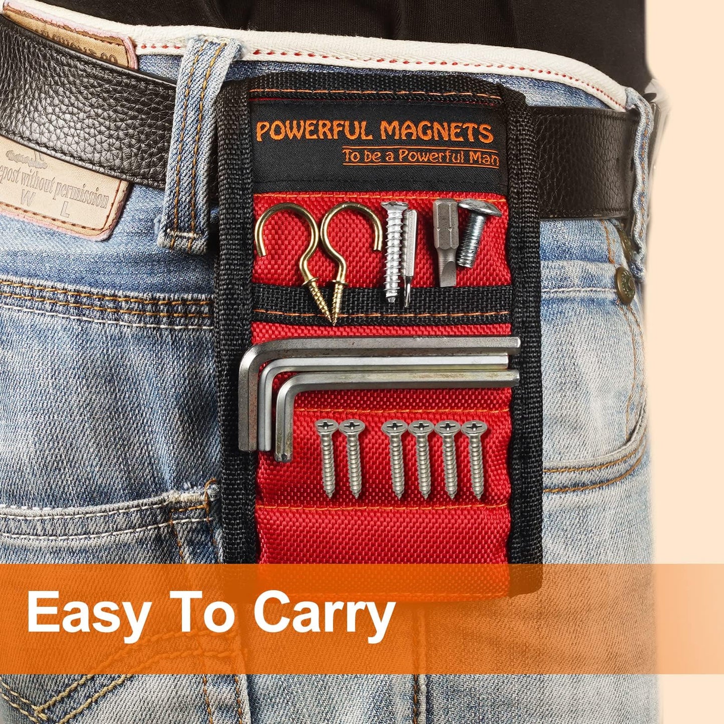 Stocking Stuffers for Men Women Gifts Magnetic Wristband: Men Gifts Tool Belt Magnet Wrist for Holding Screws Christmas Gadget for Dad Adults Him Husband Who Have Everything Wants Nothing (2 Pack)
