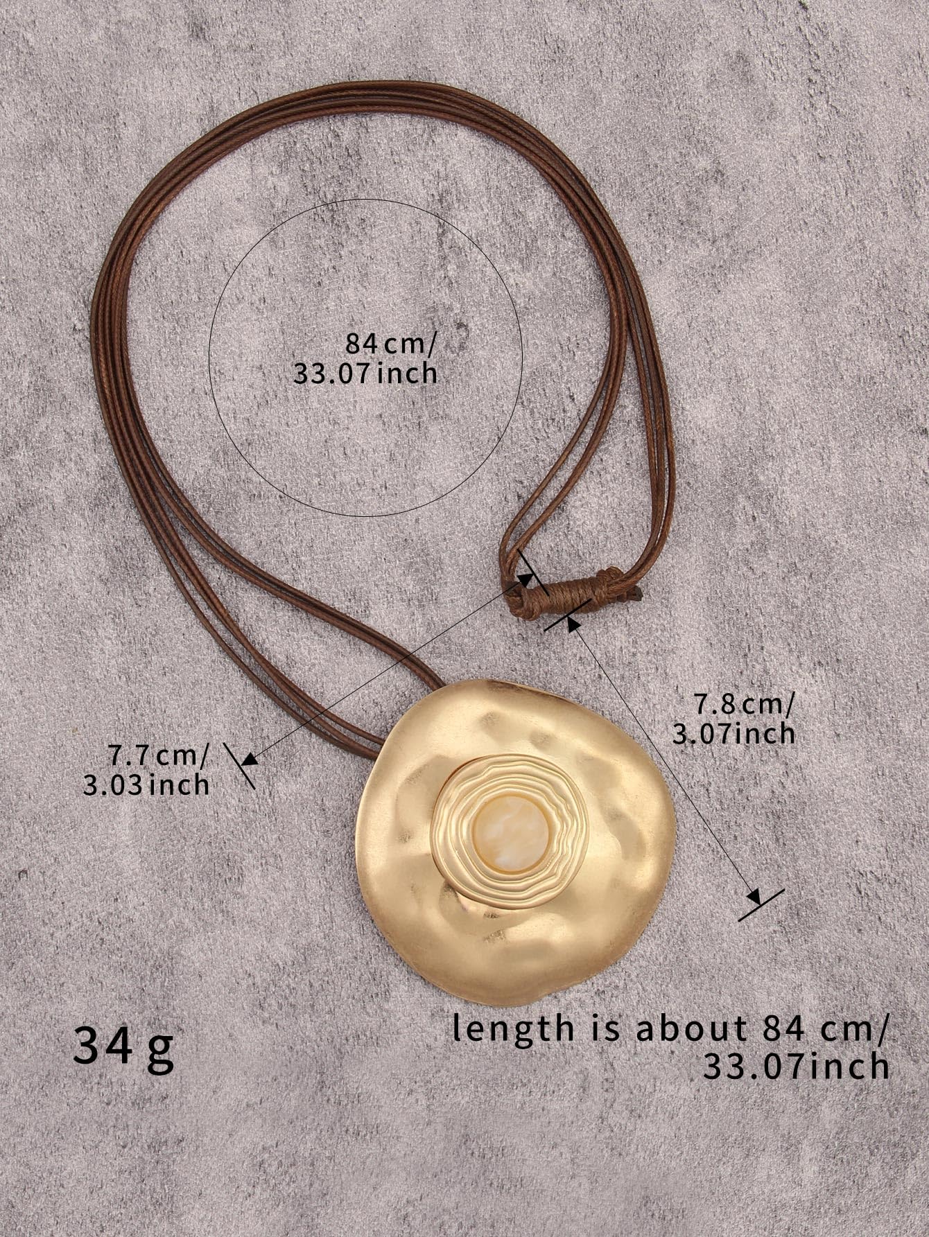 joymiao Long Necklaces for Women Boho Pendant Necklace with Large Pendant Gold Bohemian Statement Necklace Vintage Jewelry