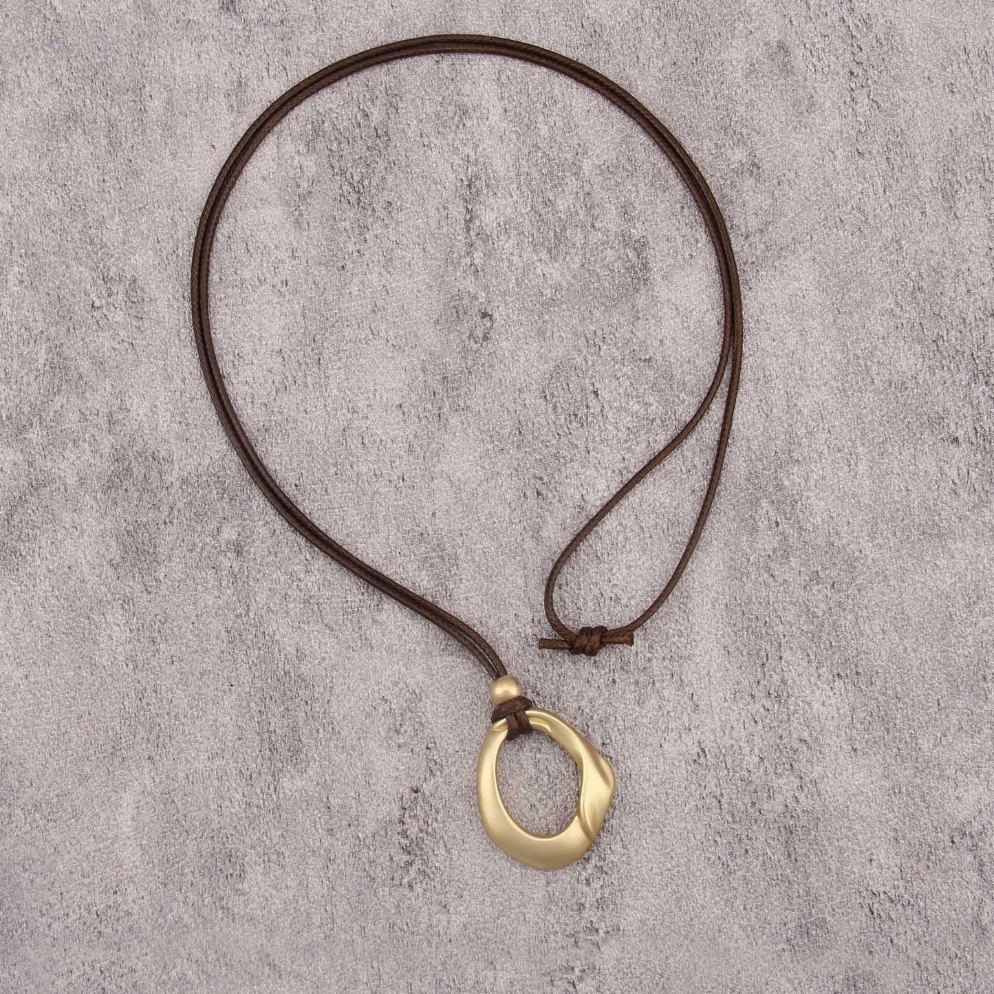 joymiao Vintage Boho Necklace for Women Long Chunky Bohemian Pendant Necklaces with Gold Pendant Handmade Sweater Necklace