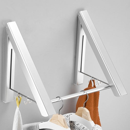 Non Perforated Space Aluminum Foldable Invisible Thick Drying Rack