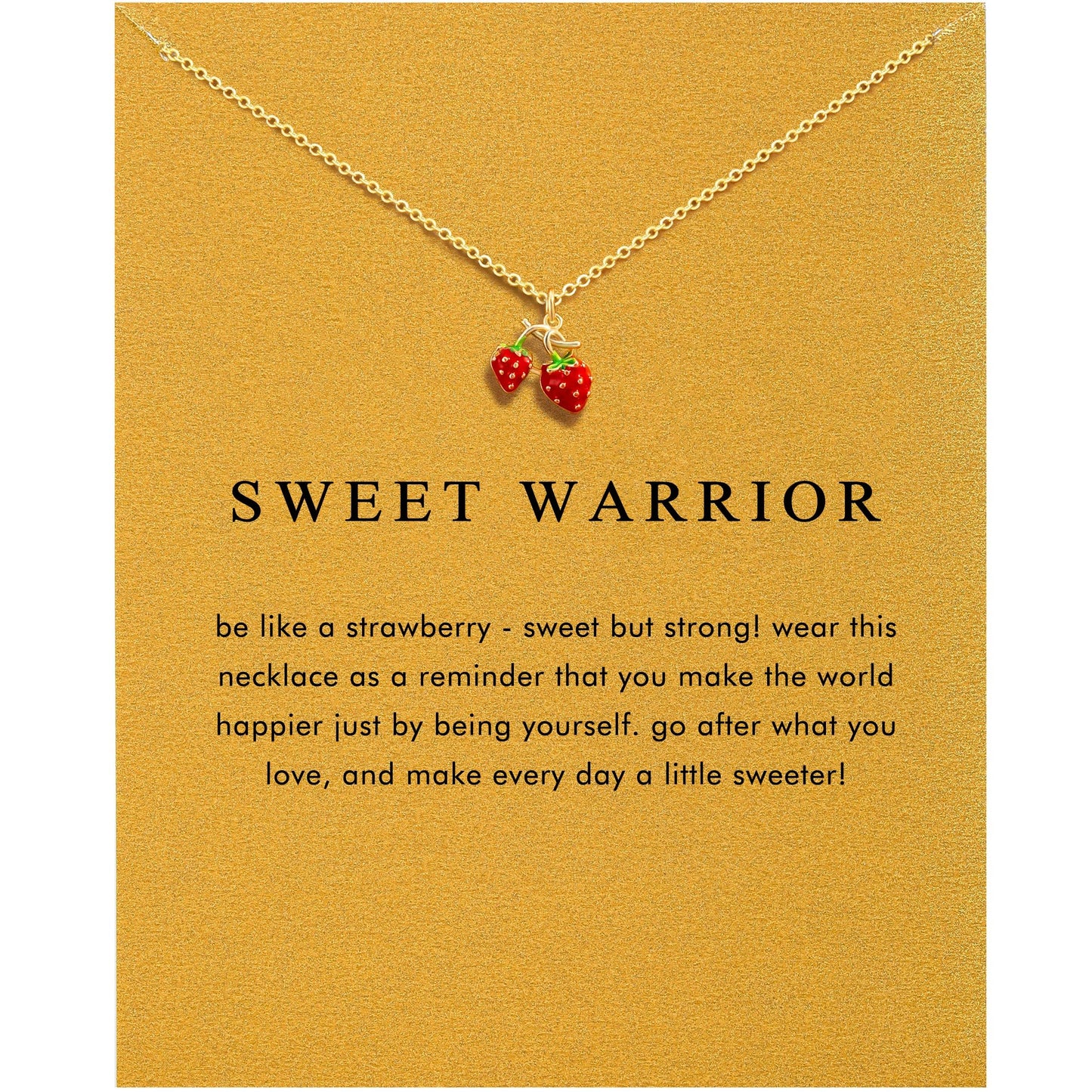 OBSUN Strawberry Necklace Strawberry Gifts for Women Accessories Strawberrys Stuff (Strawberry)
