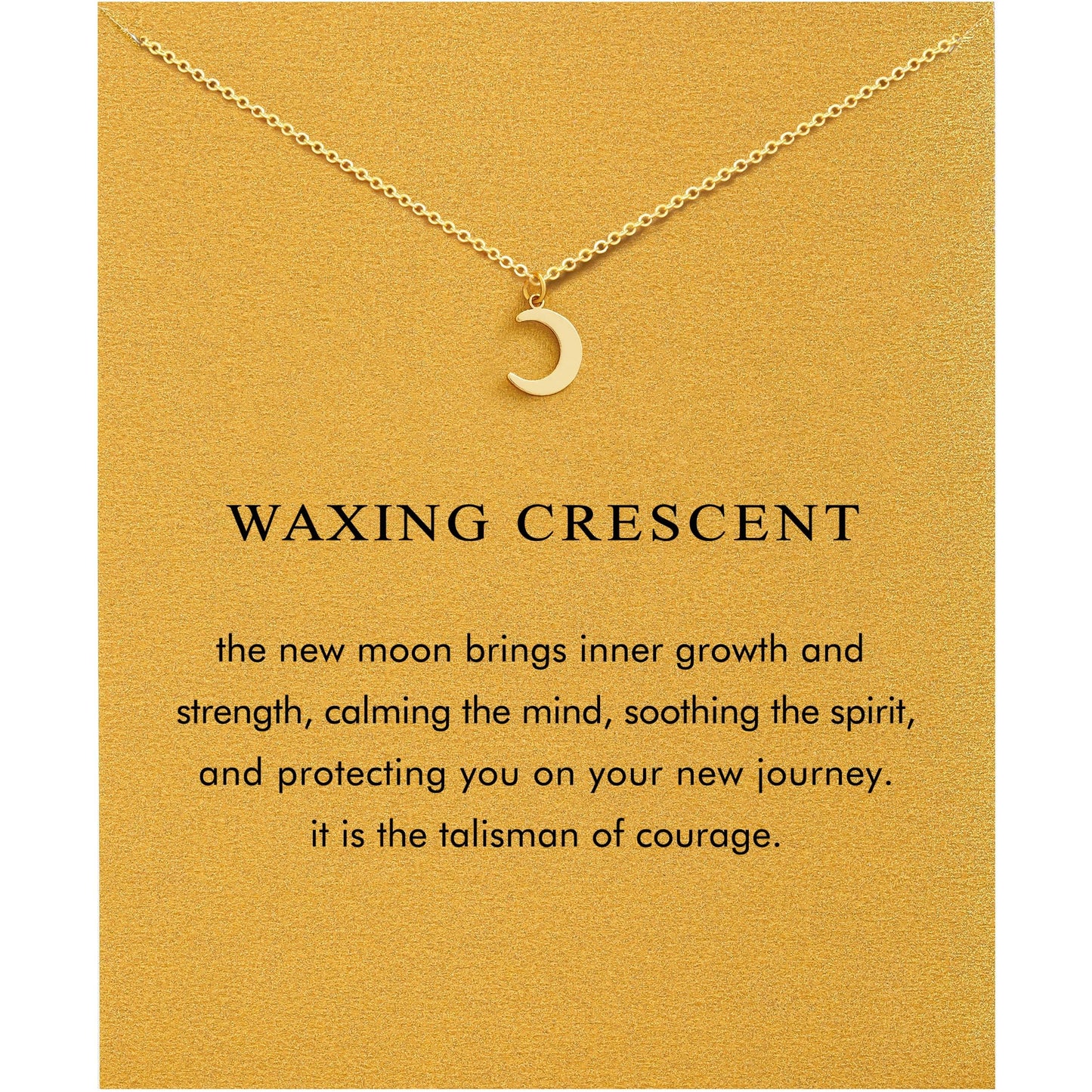 Baydurcan Crescent Moon Necklace Moon Necklaces for Women Emotional Support Gifts for Women(Crescent)