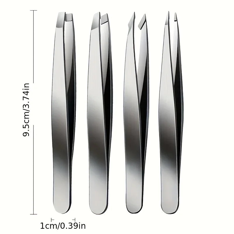 Ouriner 4-Piece Tweezers Set