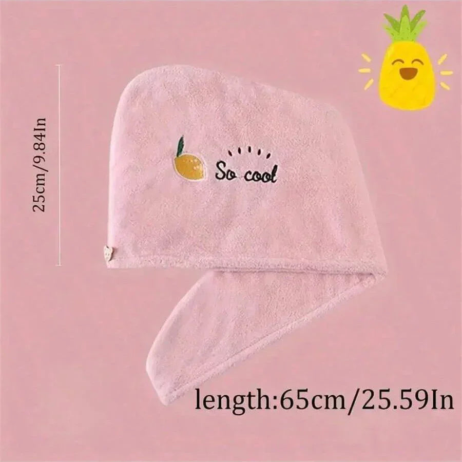 CozyFleece Embroidery Hair Cap