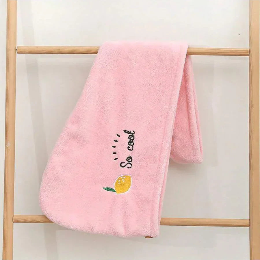 CozyFleece Embroidery Hair Cap