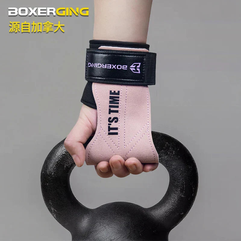 Cowhide Gym Lifting Gloves