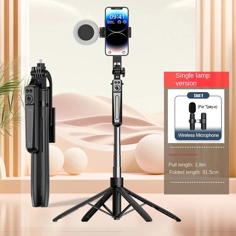FANGTUOSI 180cm Wireless Selfie Stick
