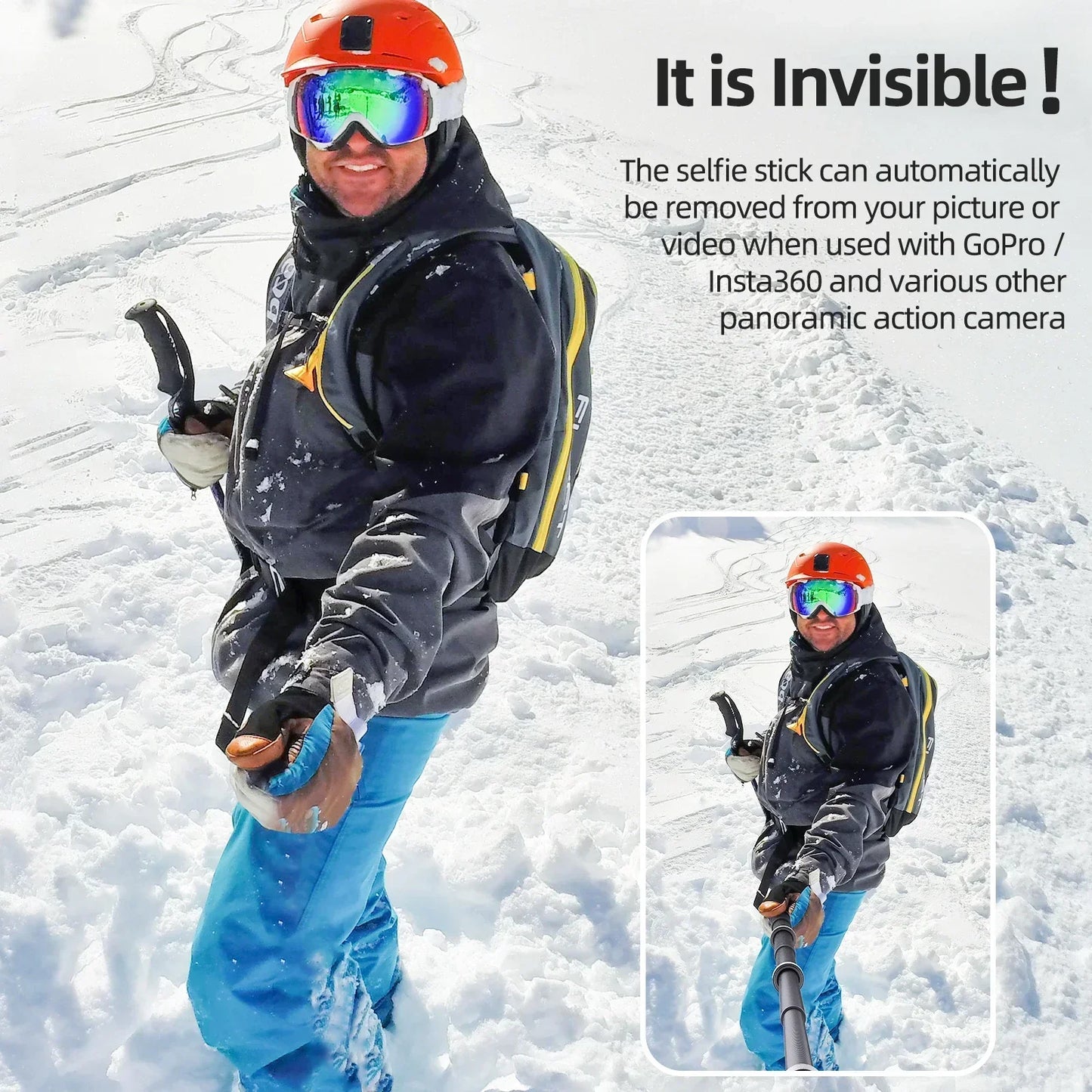 aMagisn 3M Invisible Selfie Stick