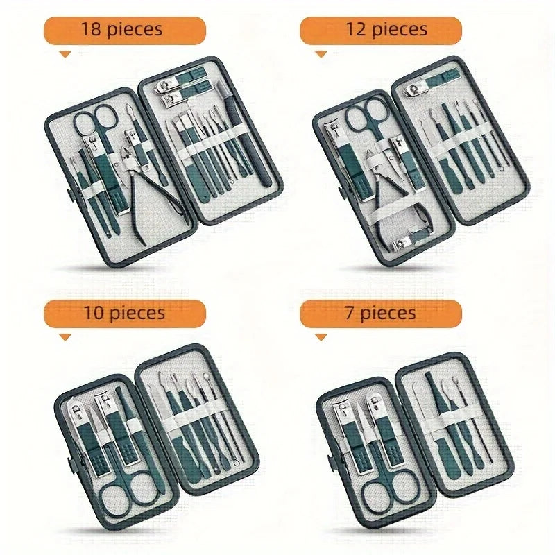 Professional 7–18 Piece Nail Kit