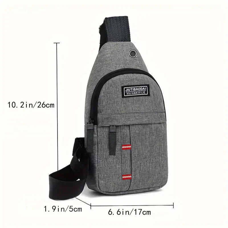 Adjustable Crossbody Oxford Pocket