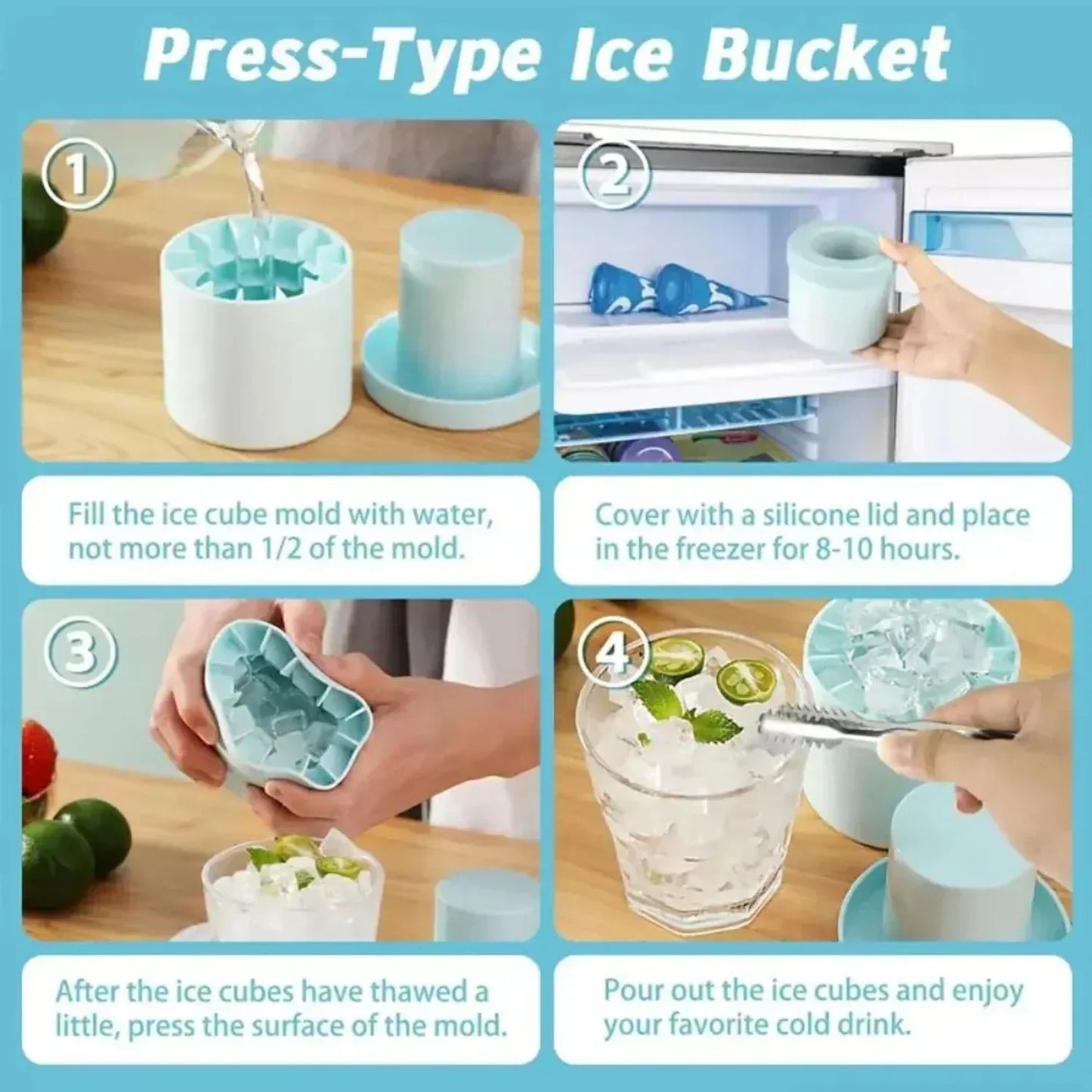 IceFun Silicone Ice Cube Mold