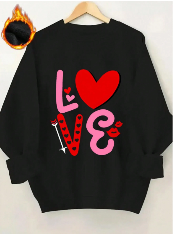Women's Plush Love Letter Sweater