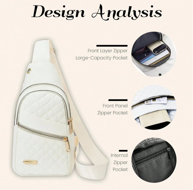 2026 Quilted Waist Crossbody Bag