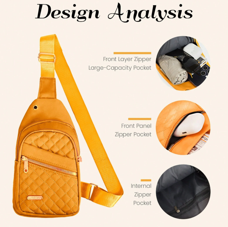 2026 Quilted Waist Crossbody Bag