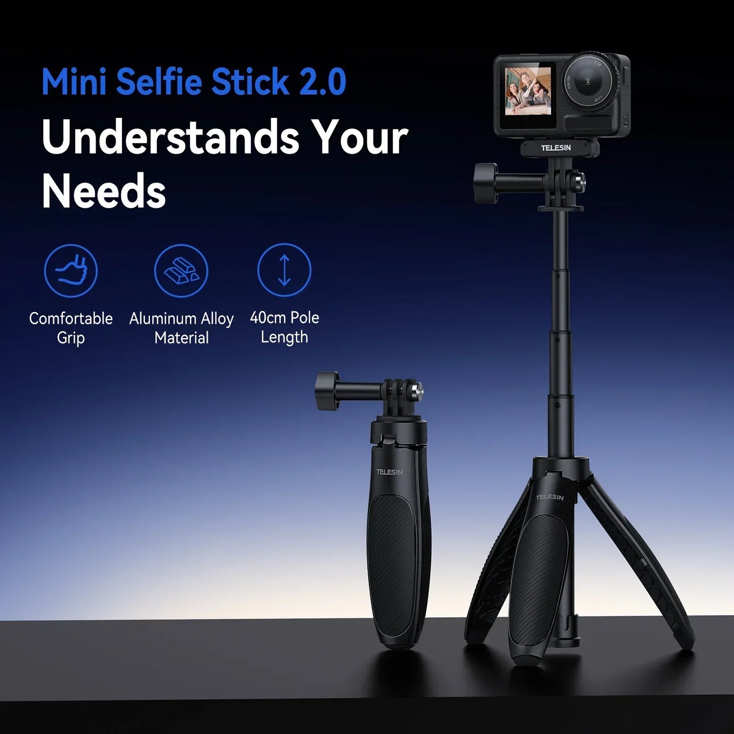TELESIN Mini Selfie Tripod