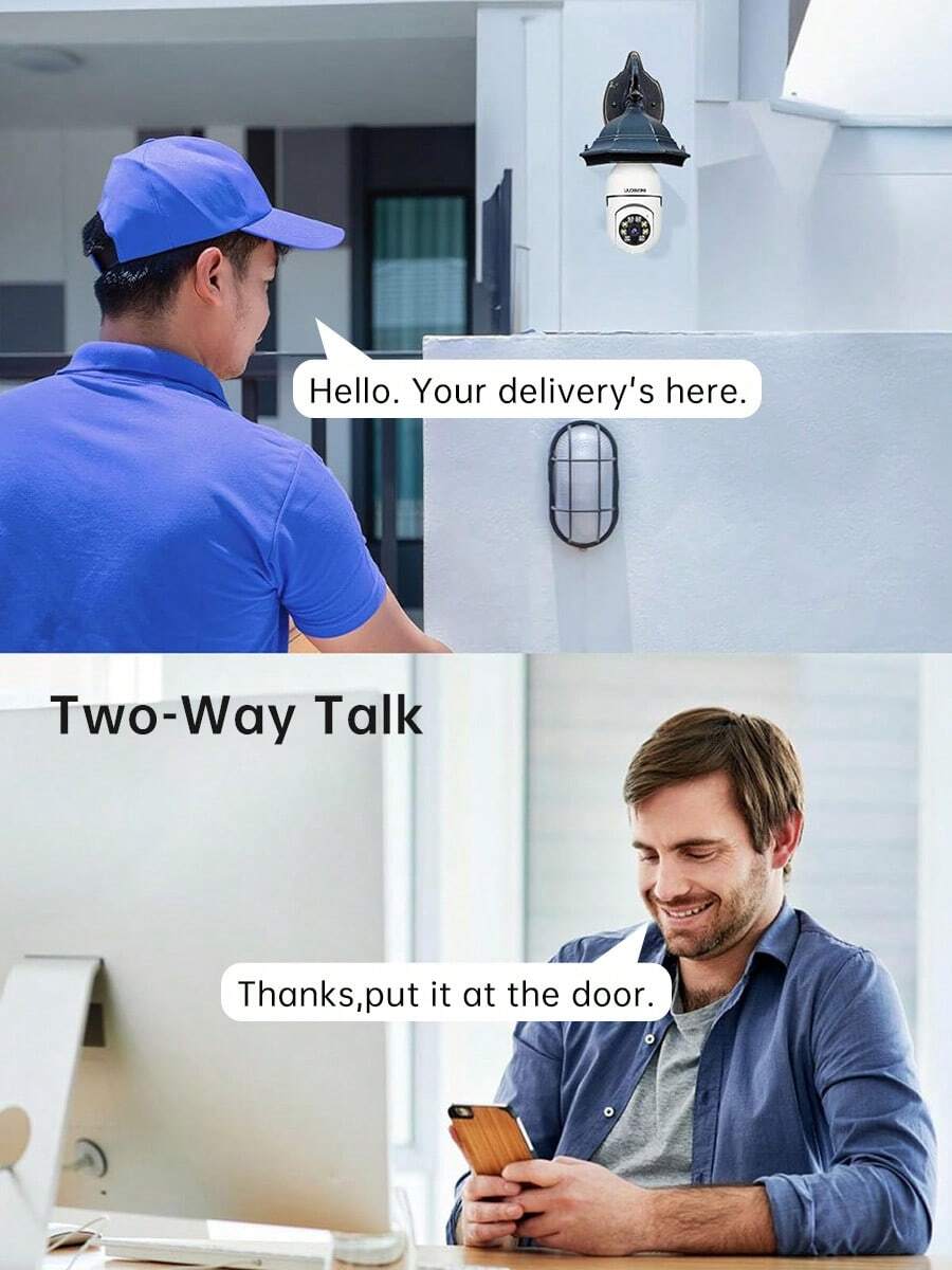 WESECUU 2K Light Bulb Camera