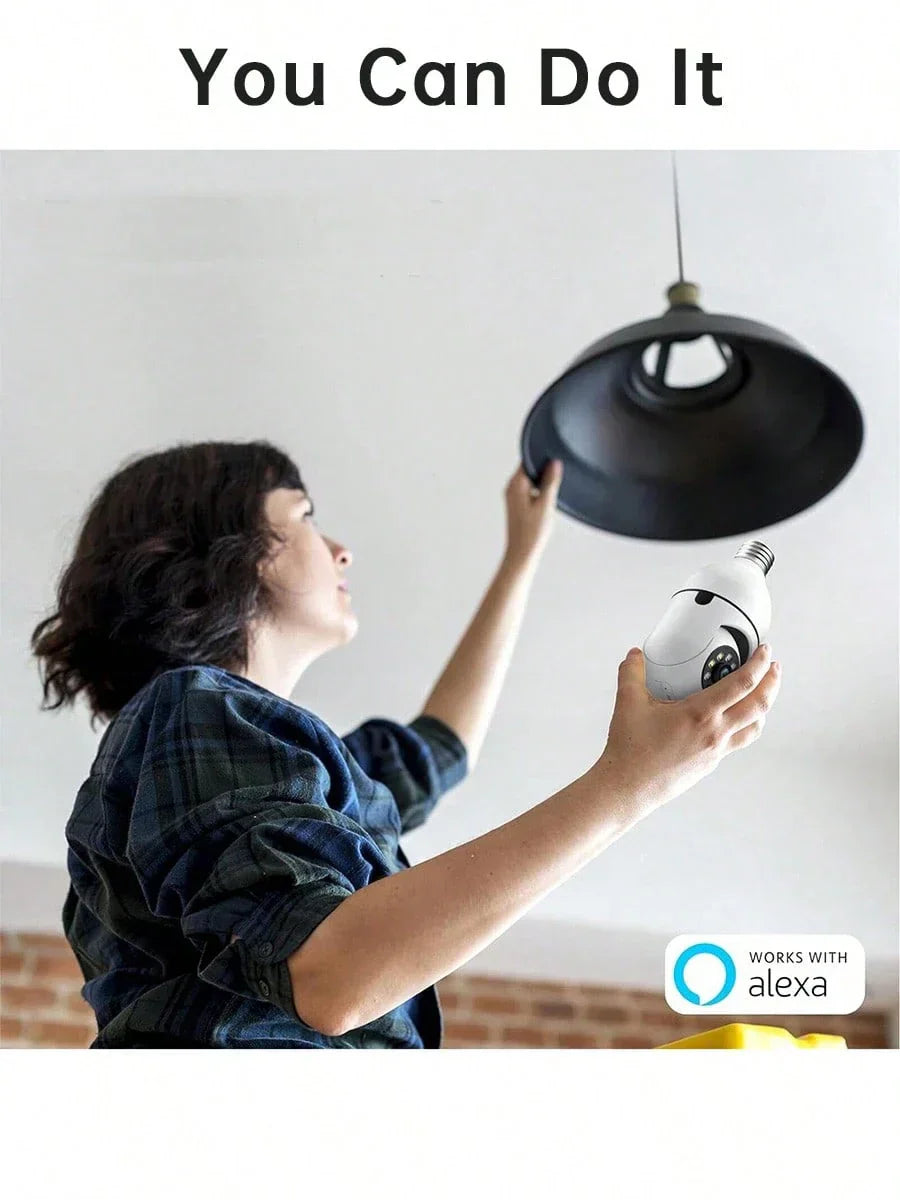 WESECUU 2K Light Bulb Camera