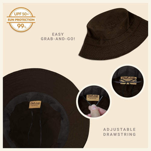Classic Cotton Bucket Hat for Summer – Lightweight Cotton Sun Hat