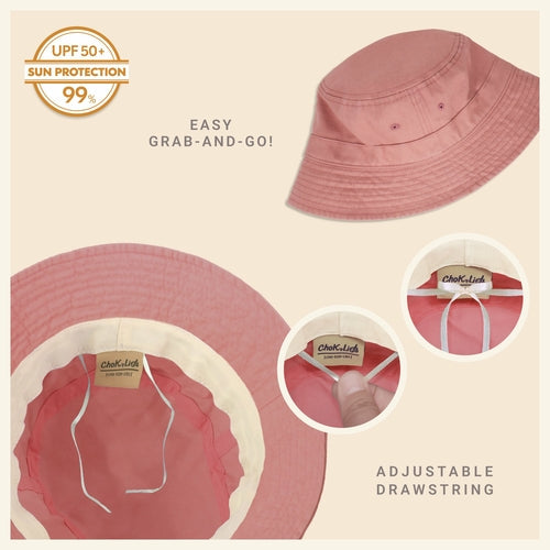 Classic Cotton Bucket Hat for Summer – Lightweight Cotton Sun Hat