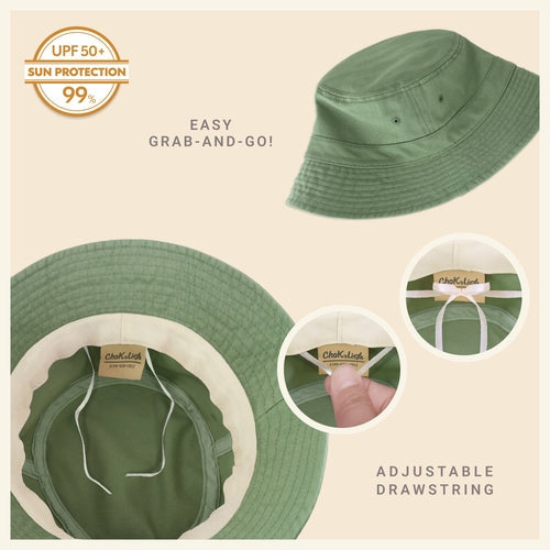Classic Cotton Bucket Hat for Summer – Lightweight Cotton Sun Hat