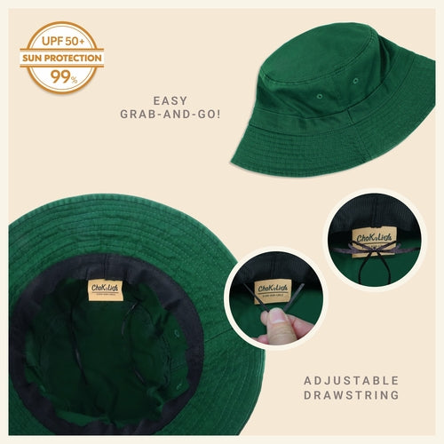 Classic Cotton Bucket Hat for Summer – Lightweight Cotton Sun Hat