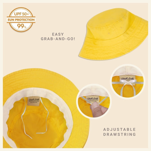 Classic Cotton Bucket Hat for Summer – Lightweight Cotton Sun Hat