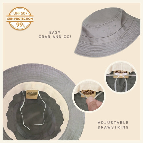 Classic Cotton Bucket Hat for Summer – Lightweight Cotton Sun Hat
