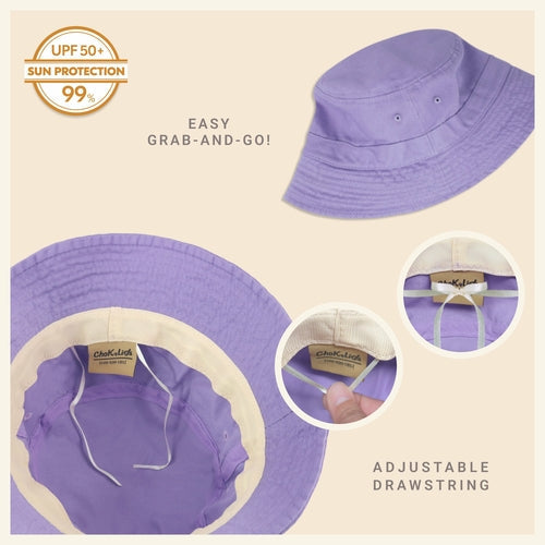 Classic Cotton Bucket Hat for Summer – Lightweight Cotton Sun Hat
