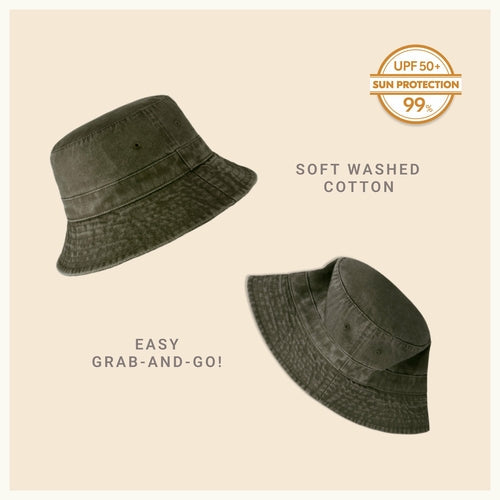 Classic Cotton Bucket Hat for Summer – Lightweight Cotton Sun Hat