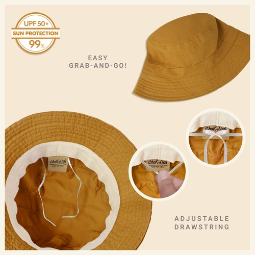 Classic Cotton Bucket Hat for Summer – Lightweight Cotton Sun Hat