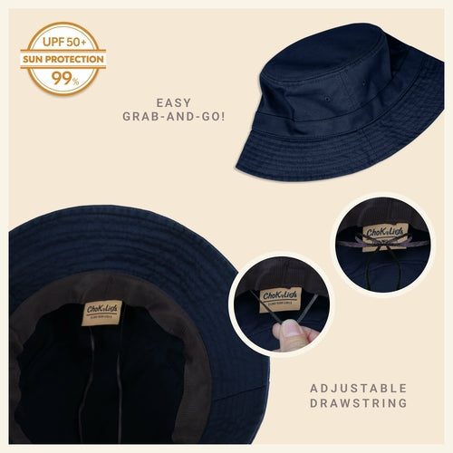 Classic Cotton Bucket Hat for Summer – Lightweight Cotton Sun Hat