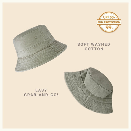 Classic Cotton Bucket Hat for Summer – Lightweight Cotton Sun Hat